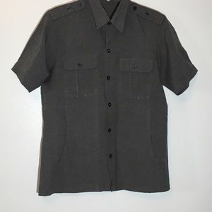 Frank Button Down tactical Shirt w/side pockets- L